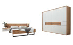 Schlafzimmer Musterring Madiva in Balkeneiche furniert und weiß