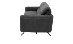 Sofa 3-Sitz MR 260 in einem Echtlederbezug in Charcoal. Seitenansicht