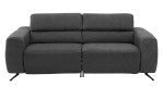 Sofa 2,5-Sitz MR 260 in einem Echtlederbezug in Charcoal. Frontansicht