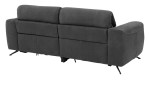 Sofa 2,5-Sitz MR 260 in einem Echtlederbezug in Charcoal. Schräge Rückenansicht