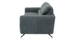 Sofa 2,5-Sitz MR 260 in einem Echtlederbezug in Charcoal. Seitenansicht