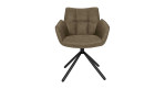 Schalenstuhl 005615000401 in taupe, Gestell in schwarz, Draufsicht