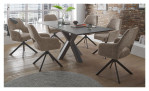 Armlehnstuhl set one Winston by Musterring in taupe, Ansicht im Milieu mit Tisch