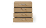 Kommode set one Henderson mit 4 Schubkästen im Dekor Eiche-Artisan-Nb., geöffnet