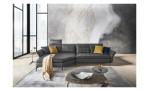 Komfort-Ecksofa Musterring MR 2340 mit Bezug aus Leder in Anthrazit, Milieu