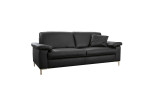 2-Sitzer Musterring MR 2875 in Echt longlife Leder in schwarz
