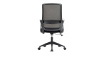 Drehstuhl Dream in schwarz mit ergonomisch geformter Rückenlehne, Ansicht von hinten