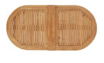 Gartentisch Butterfly aus Teakholz honigfarben, Ansicht von oben