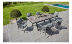 Gartenstuhl Diwo mit Rope-Geflecht und Aluminium-Gestell in Anthrazit, Milieu