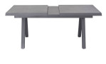 Gartentisch Vivera LC Garden, mit Keramiktischplatte in Beton-Optik, ausgezogener Zustand