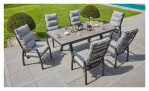 Gartentisch Vivera LC Garden, mit Keramiktischplatte in Beton-Optik, Ansicht im Milieu