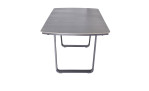 Gartentisch Diwo in grau mit Synchronauszug und Gestell aus Aluminium in Anthrazit, Draufsicht