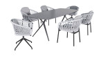Gartentisch Cliff von LC Garden mit gesinterter Tischplatte in Anthrazit