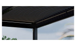 Gartenpavillon Shadow aus matt-grauem Aluminium, Milieu