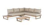 Lounge Set Sylt Spirit, Gestell aus pulverbeschichtetem Metall, Freisteller 