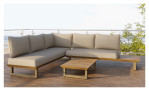 Lounge Set Sylt Spirit, Gestell aus pulverbeschichtetem Metall, Ansicht im Milieu