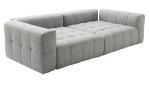 Basis-Bigsofa Elements im Bezugsstoff Silver.  Schräge Seitenansicht.