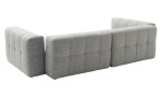 Basis-Bigsofa Elements im Bezugsstoff Silver. Ansicht vom Rücken.