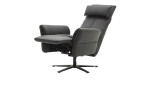 Relaxsessel Salerno Flexline in der Farbe Anthrazit und der Rückenfunktion. 