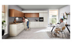 nolte Begros Küche, Manhattan Uni / Artline, Magnolia / Stripe Wood Crema