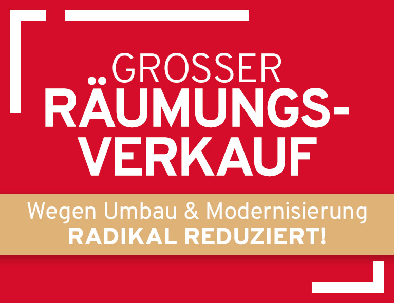 Großer Räumungsverkauf