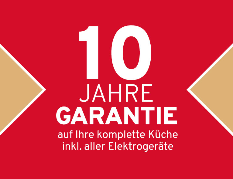 Banner 10 Jahre Küchen-Garantie