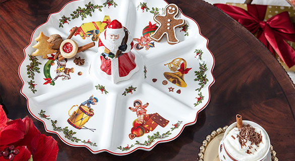 Speiseteller Toy's Delight Royal Classic weiße weihnachtliche Speiseteller Toy's Delight Royal Classic 29,5 cm und 34cm