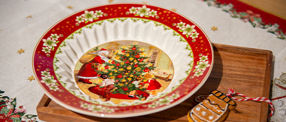 Schale Toy's Delight Royal Classic 16 cm weiße weihnachtliche Schale Toy's Delight Royal Classic 16 cm