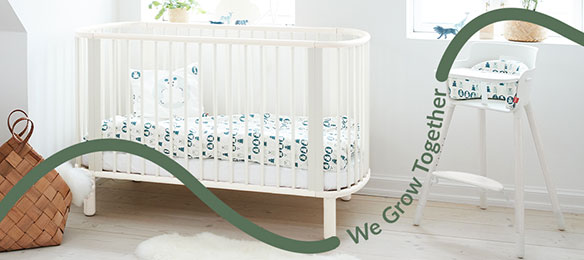 Flexa Babyzimmer mit Babybett und Hochstuhl Flexa Babyzimmer mit Babybett und Hochstuhl