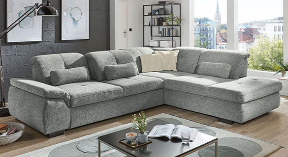 Ecksofa Jan van Dyk Pantera Ecksofa Jan van Dyk Pantera in einem modernen Wohnzimmer