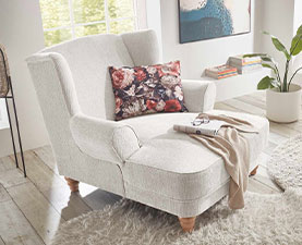 Loveseat-Sessel LIV'IN Cadiz Loveseat-Sessel LIV'IN Cadiz aus Cord in der Farbe Pearl