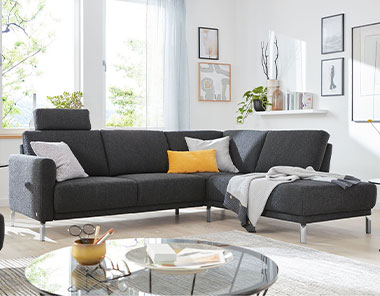 Musterring Komfort-Ecksofa MR 385 Modernes, zeitloses Musterring Komfort-Ecksofa MR 385 in Schwarz