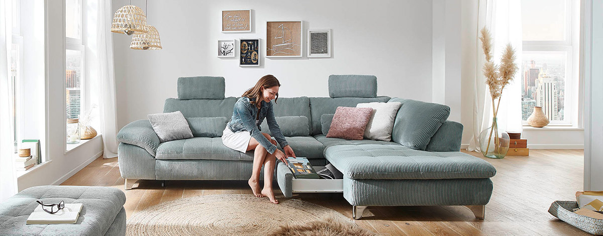 Planoform Sofagarnitur graue Ledergarnitur bestehend aus Sessel, 2-Sitzer und 3-Sitzer
