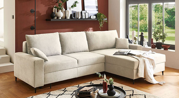 Self Wohnlandschaft Justus Self Wohnlandschaft Justus im Stoffbezug Creme
