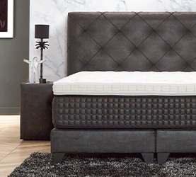 Serta Boxspringbett Magnifique in Bull Anthracite mit gepolstertem Kopfteil Serta Boxspringbett Magnifique in Bull Anthracite mit gepolstertem Kopfteil