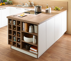 Wohnküche MANHATTAN UNI / MANHATTAN nk22912 Unterschrank-Abschlussregal mit Flascheneinsatz Wohnküche MANHATTAN UNI / MANHATTAN nk22912 Unterschrank-Abschlussregal mit Flascheneinsatz
