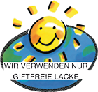 Wir verwenden nur giftfreie Lacke Wir verwenden nur giftfreie Lacke