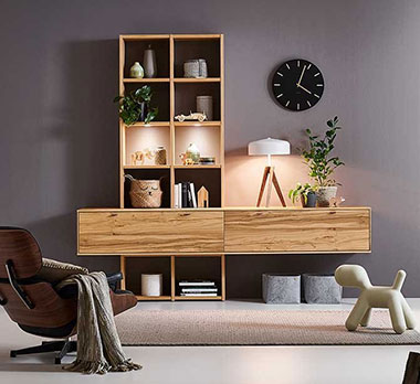 Venjakob Wohnwand Plan X3 Venjakob Wohnwand Plan X3 mit Eiche Echtholzfurnier